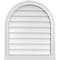 Ekena Millwork Round Top Surface Mount PVC Gable Vent w/ 2"W x 2"P Brickmould Sill Frame, 24"W x 28"H GVPRT24X2803SN - alternate 1